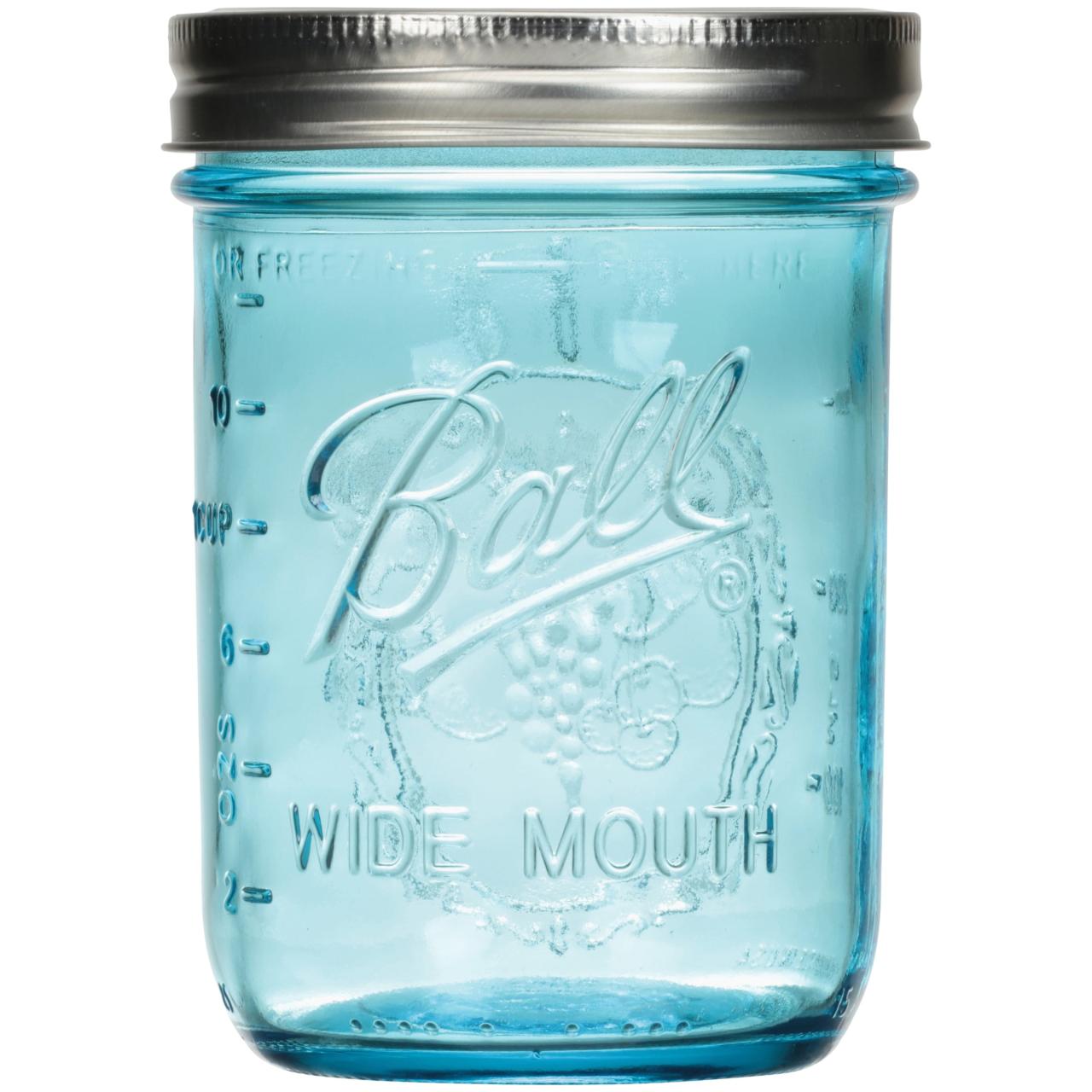 Mouth wide mason blue quart jar ball jars ounce