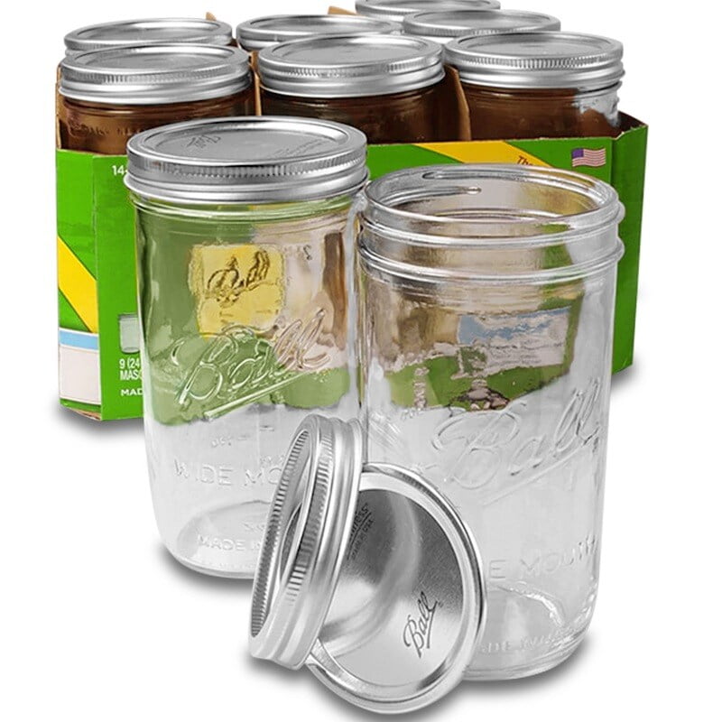 24 ounce wide mouth canning jars