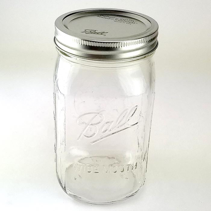 Jar quart canning mouth wide